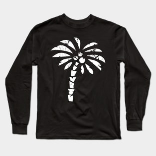Roughened Palm Tree Long Sleeve T-Shirt